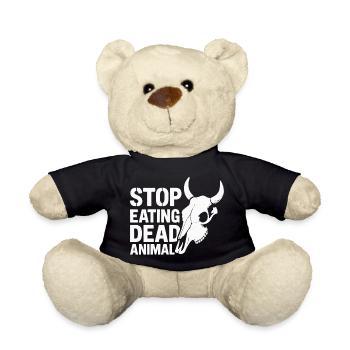 Arrêtez de manger des animaux morts - Nounours - noir - Devant