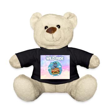 Wild Ride Hippo Burger Patch - Teddy Bear - black - Front