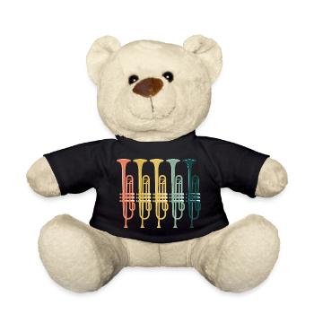 Trompeten Retro Vintage - Teddy - Schwarz - Vorne