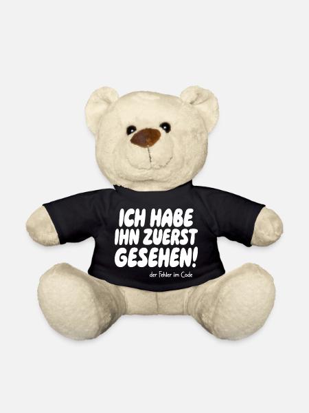 Ich habe den Fehler zuerst gesehen - Teddy - Schwarz