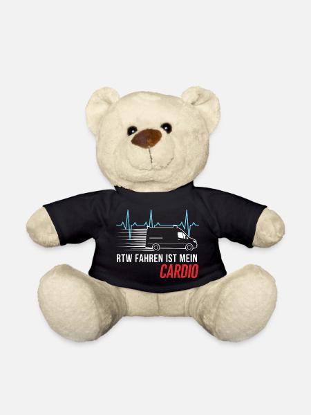 RTW Ambulanz Rettungswagen Rettungsdienst Sanität - Teddy - Schwarz