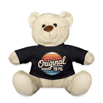 Cadeau d’anniversaire vintage 1975 Vintage 1975 - Nounours - noir - Devant