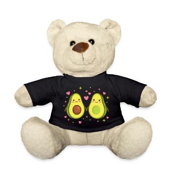 Avocado Love – The Perfect Half - Teddy Bear - black - Front