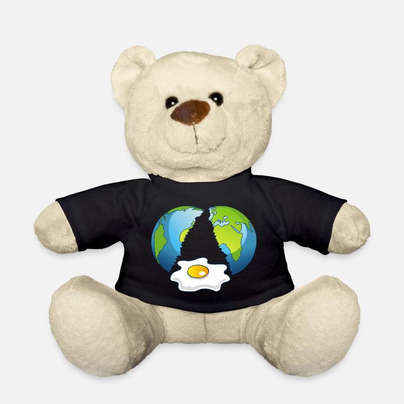 Planet Earth is an egg - Teddy Bear - black
