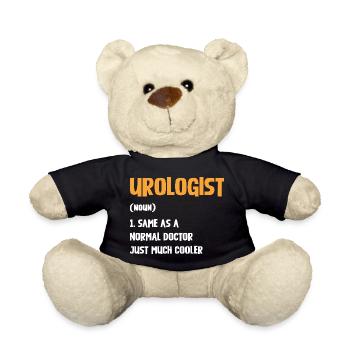 Urologe Humor Shirt - Teddy - Schwarz - Vorne
