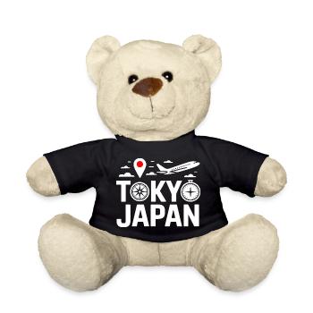 Tokyo Japan City Reise Motiv - Teddy - Schwarz - Vorne