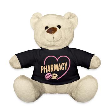Heart Pharmacist Pharmacy Technician Job Love - Teddy Bear - black - Front