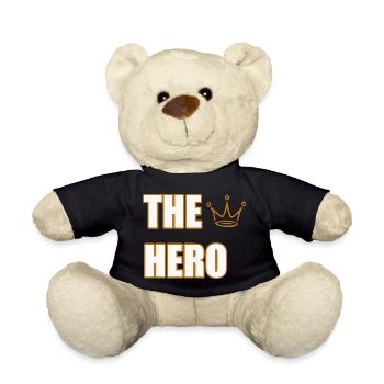 THE HERO – Bold & Powerful Statement Design - Teddy Bear - black - Front
