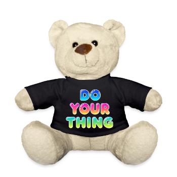 Style de motivation Faites votre truc - Nounours - noir - Devant