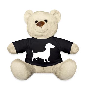 Dachshund Hunde Design Geschenk Dackelbesitzer - Teddy - Schwarz - Vorne