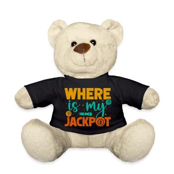 Bingo Game Where Is My Jackpot Bingo - Teddy Bear - black - Front