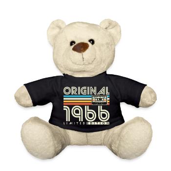 1966 Vintage Vintage Rétro Cadeau d’anniversaire - Nounours - noir - Devant