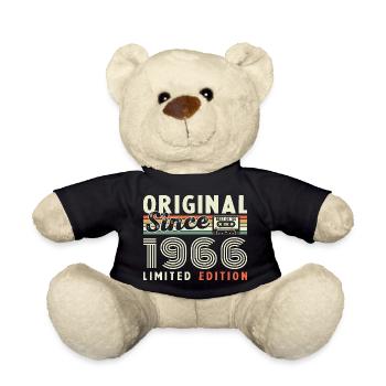 1966 Vintage Retro Geburtstagsgeschenk - Teddy - Schwarz - Vorne