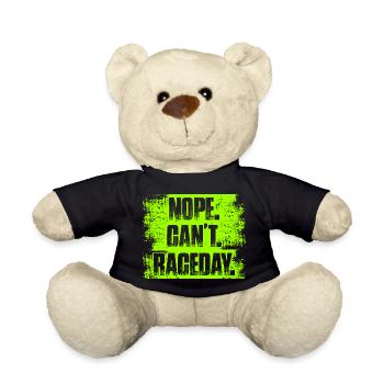 Non, je ne peux pas le jour de la course, amateur de voitures, mécanicien, - Nounours - noir - Devant