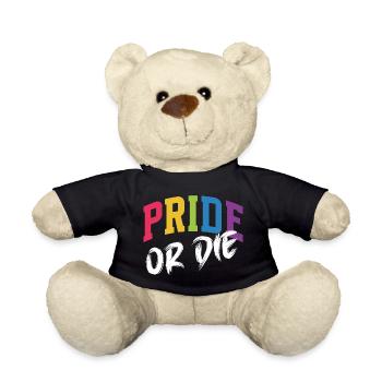 LGBT Pride Month - Pride or Die - Teddy Bear - black - Front