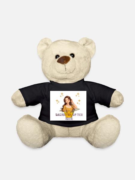 Daughter of the King Crowned Glow - Teddy Bear - black