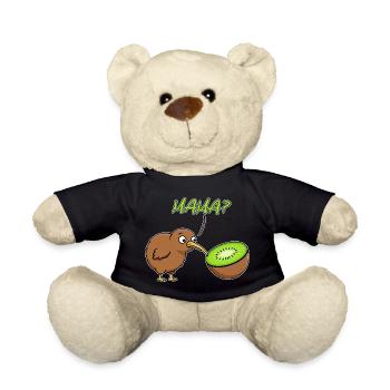 Mama Kiwi-Vogel Lustiger Kiwi-Frucht Neuseeland-Witz - Teddy - Schwarz - Vorne