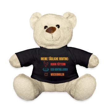 Meine tägliche Huhn-Routine - Teddy - Schwarz - Vorne
