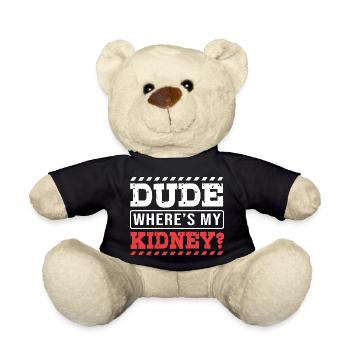 Nierenspender Spender Niere - Teddy - Schwarz - Vorne