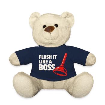 Rinse It Like a Chef | Plumber Humor - Teddy Bear - french navy - Front