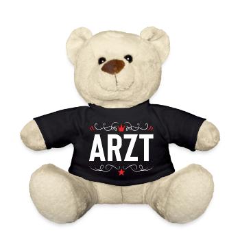 Arzt Beruf - Teddy - Schwarz - Vorne