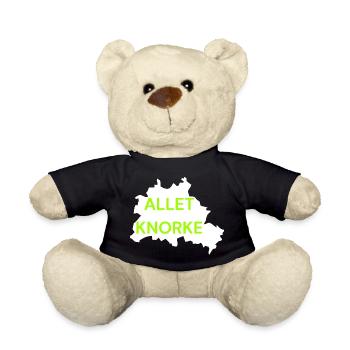 ALLET KNORKE, BERLIN GRÜN, DIT IS BERLIN, LEGENDE - Teddy - Schwarz - Vorne