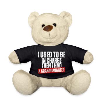 Be in Charge Then I Had A Daughter Funny dad - Nounours - noir - Devant