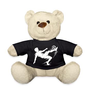 Fallrückzieher Fussball Silhouette - Teddy - Schwarz - Vorne