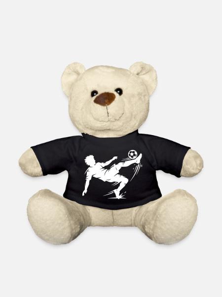 Fallrückzieher Fussball Silhouette - Teddy - Schwarz