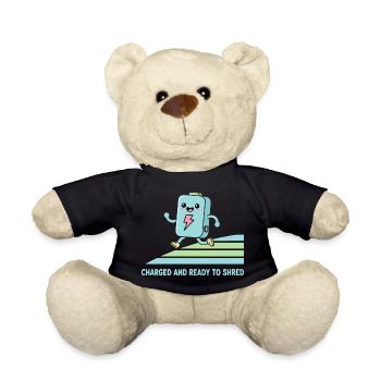 Kawaii E-Bike Battery Ready To Shred - Teddy Bear - black - Front