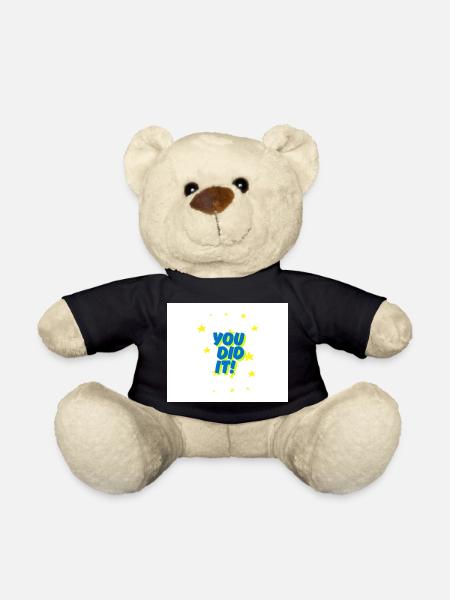 You Did It Victory Stars - Teddy Bear - black