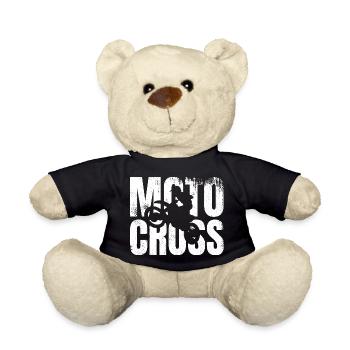 Moto Cross - Teddy Bear - black - Front