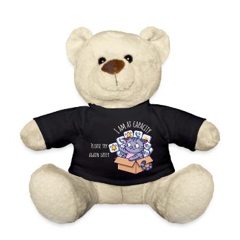 At Capacity – Sensory Overload Cat - Teddy Bear - black - Front