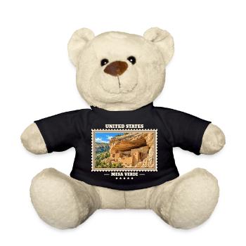 Vereinigte Staaten Mesa Verde Vintage Reisemarke - Teddy - Schwarz - Vorne