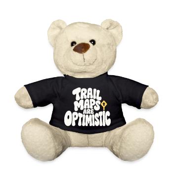 Wanderhumor – Trail Maps Are Optimistic - Teddy - Schwarz - Vorne