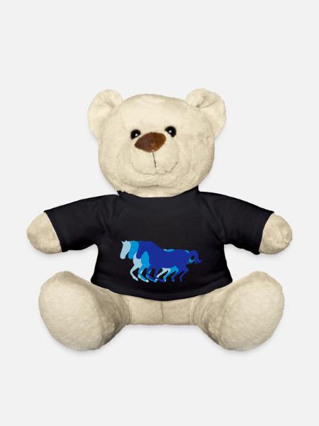 Trois chevaux au galop - Equitation - dressage des - Nounours - noir