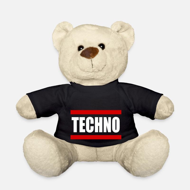 Techno Rave Musik - Teddy - Schwarz