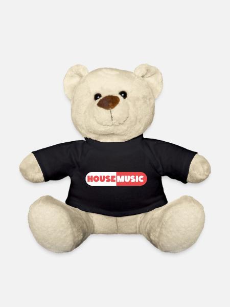 House Music Pile - Teddy Bear - black