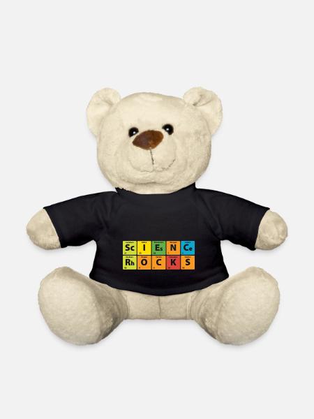 Science inspires Science Rock's gift - Teddy Bear - black