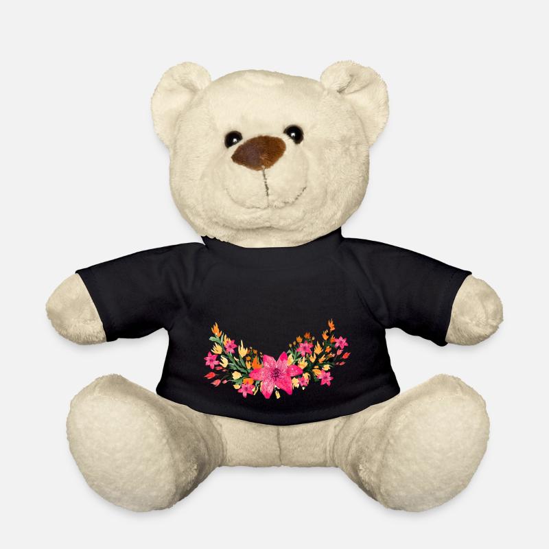 Blumen - Teddy - Schwarz