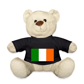 Irische Flagge - Teddy - Schwarz - Vorne