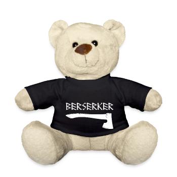 Berserker Axt Wikinger Viking Odin Thor Walhalla - Teddy - Schwarz - Vorne