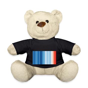 Climate Change - Show your stripes - Teddy Bear - black - Front