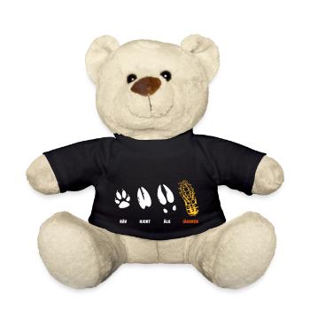 Räv, Hjort, Älg, Jägare - moose hunter (swedish) - Teddy - Schwarz - Vorne
