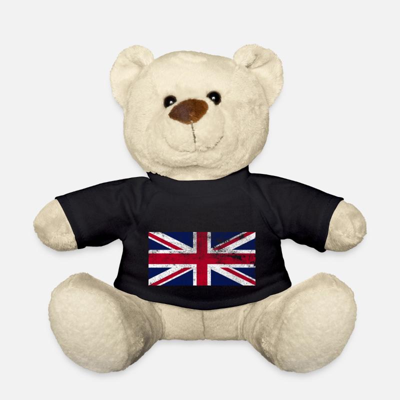 Union Jack Retro - Teddy - Schwarz