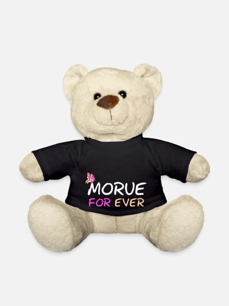 T shirt morue for ever morue un jour morue toujour - Nounours - noir