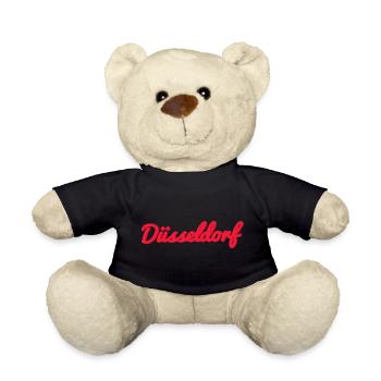 Düsseldorf Script Stadtlogo - Teddy - Schwarz - Vorne