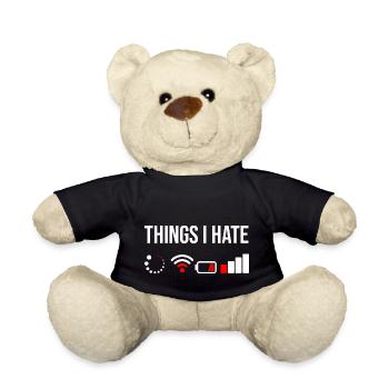 Things I Hate - Teddy Bear - black - Front