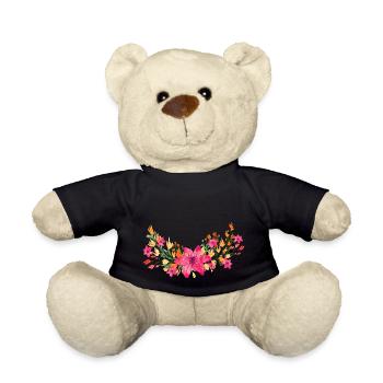 Fleurs - Nounours - noir - Devant