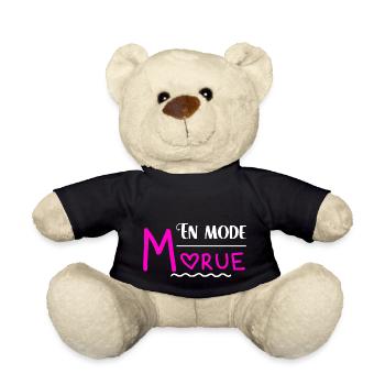 En mode morue cadeau humour femme provoque - Nounours - noir - Devant